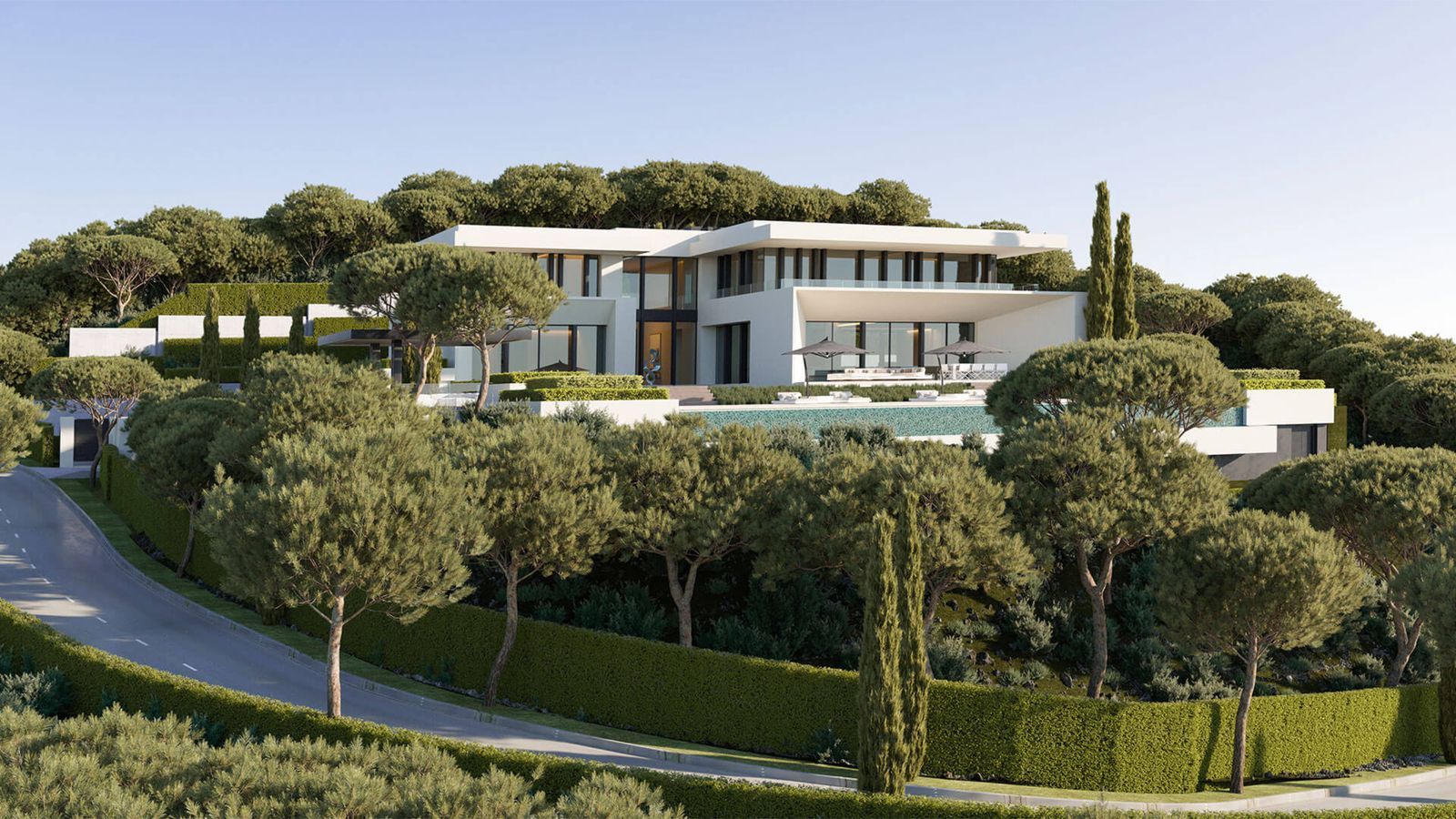 04 modern villa el bosque exterior